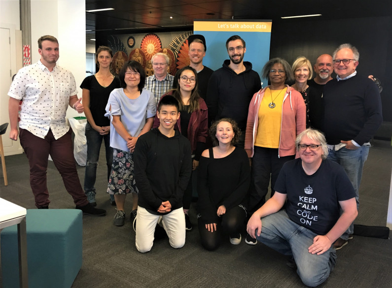 Open Data Day Wellington 2019 attendees. Credit aimee whitcroft.